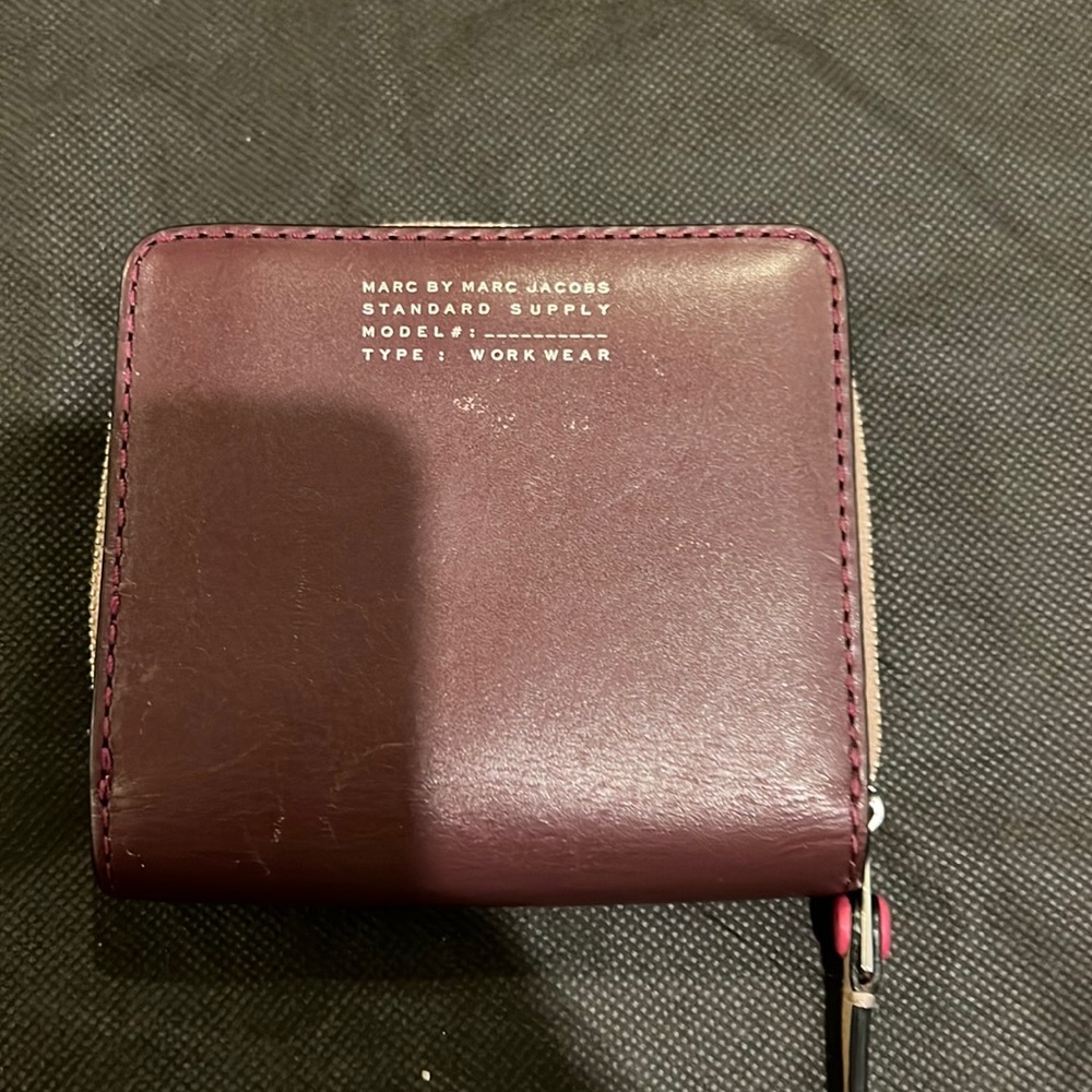 Marc Jacobs wallet (burgundy and pink)